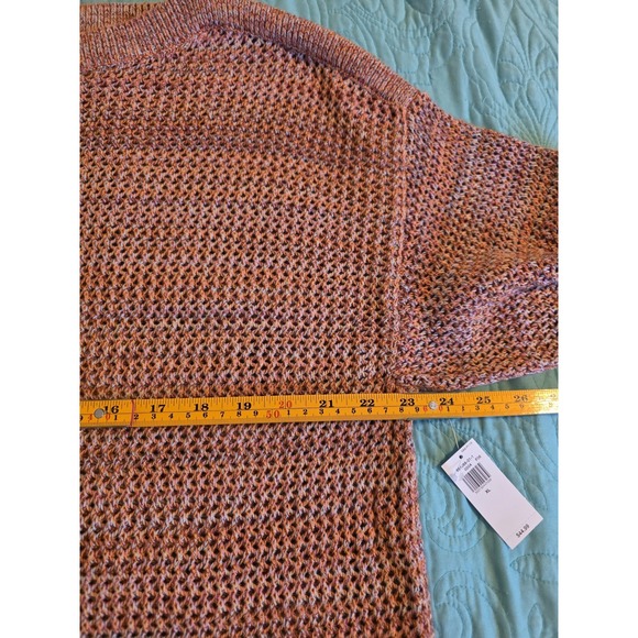 Old Navy Women's Size XL Multicolor Modern Boatneck Open Stitch Sweater Preppy - Picture 8 of 9